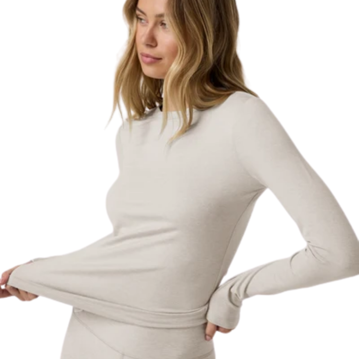 KIER Women's Long Sleeve Halo Essential Crew Tee