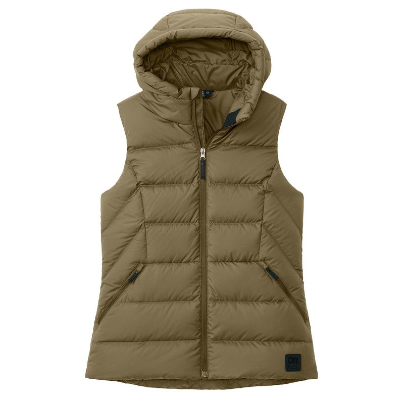 Outdoor Research® Women's Coldsnap Hooded Down Vest - Loden