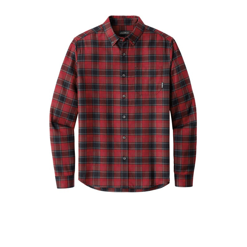 Eddie Bauer® Long Sleeve Favorite Flannel Plaid Shirt - Red Highland Plaid