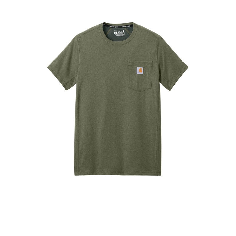 Carhartt Force® Short Sleeve Pocket T-Shirt - Basil Heather