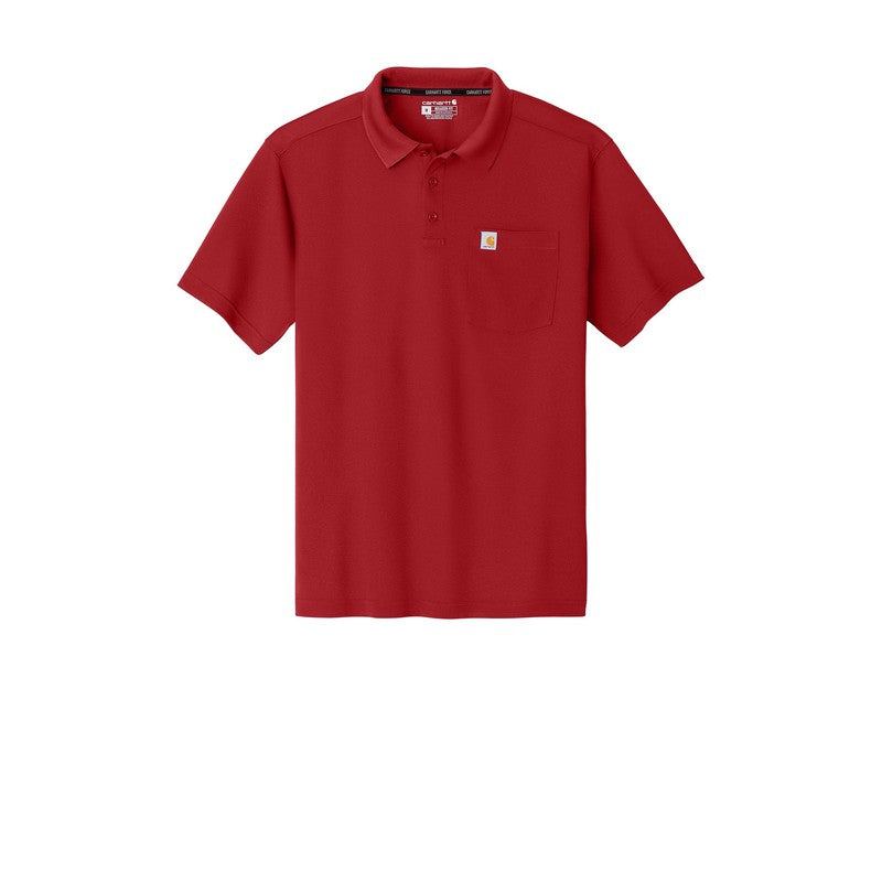 Carhartt Force® Snag-Resistant Pocket Polo - Crimson Red