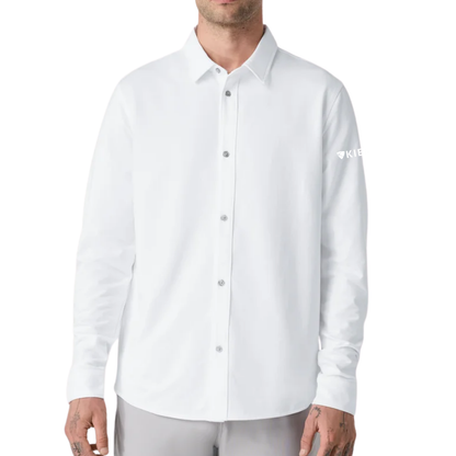 KIER Long Sleeve Knit Oxford Button Down - Classic Fit
