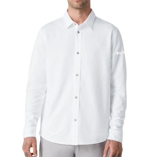 KIER Long Sleeve Knit Oxford Button Down - Classic Fit
