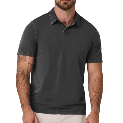 KIER Short Sleeve Feather Polo