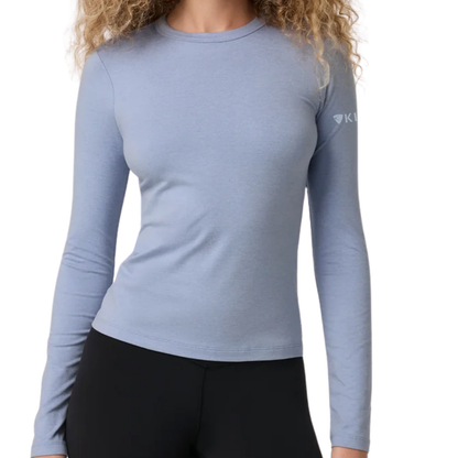 KIER Women's Long Sleeve Halo Essential Crew Tee
