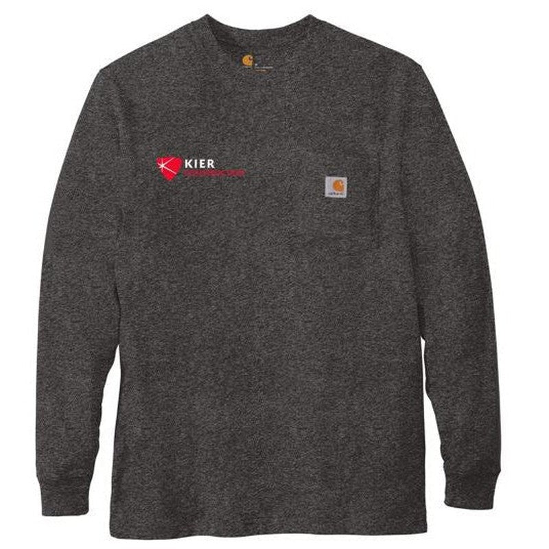 KIER Carhartt ® Workwear Pocket Long Sleeve T-Shirt - Carbon Heather