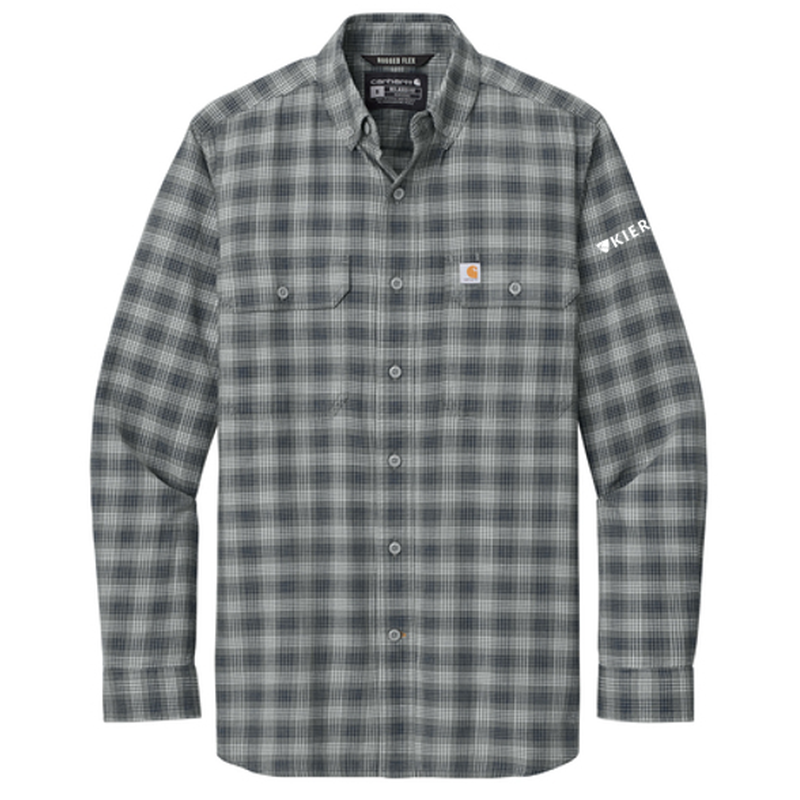 KIER Carhartt® Rugged Flex® Plaid Long Sleeve Shirt